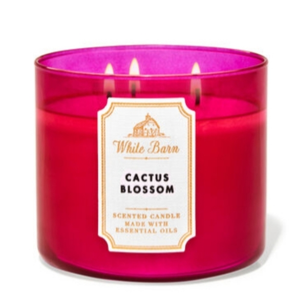 Bath & Body Works Other - CACTUS BLOSSOM 3-WICK CANDLE